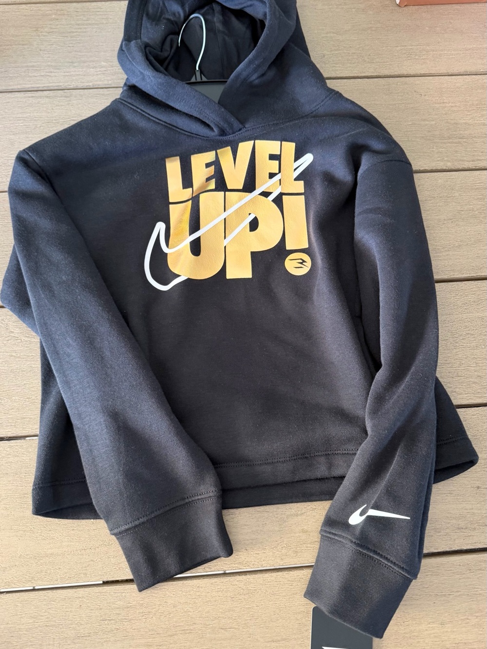 Nike Black Sweatshirt with White Logo Tag